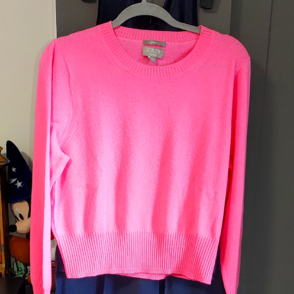 J. Crew Women's Pink Cashmere Sweater